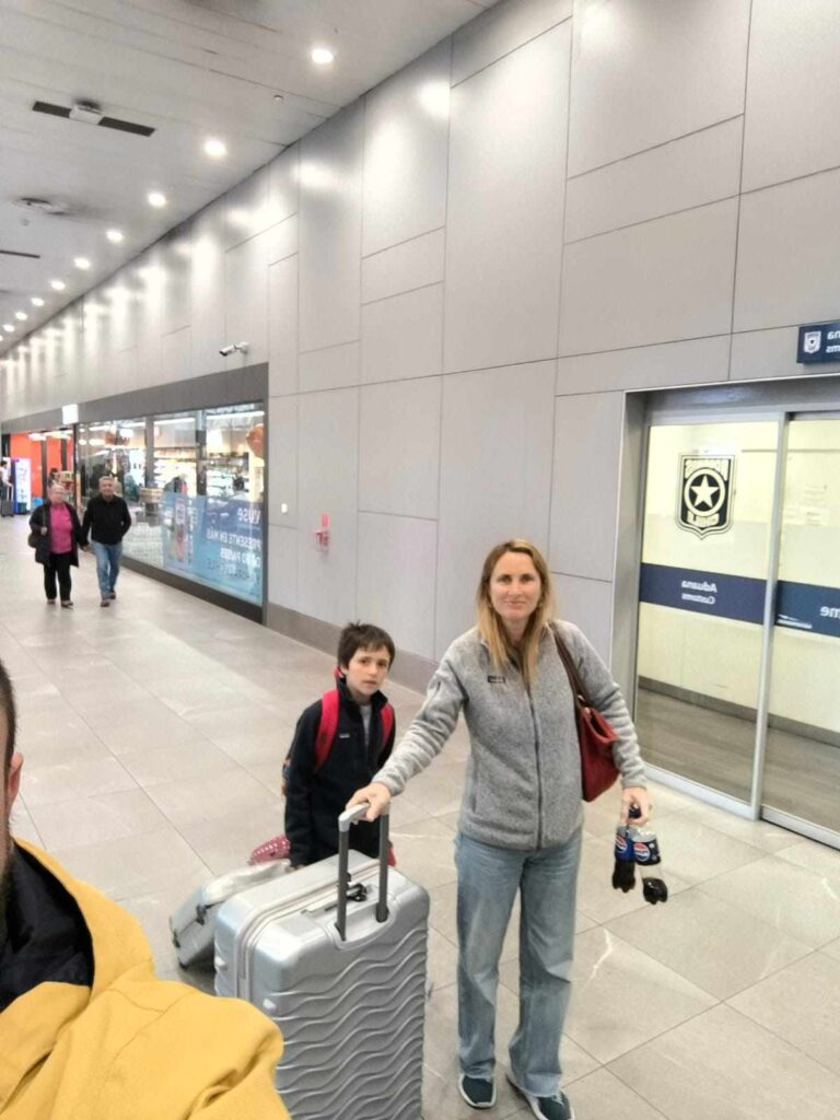 Recepción de pasajeros en el aeropuerto